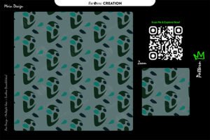 Forest Teal Organic Pattern – Modern Seamless Botanical Abstract Surface