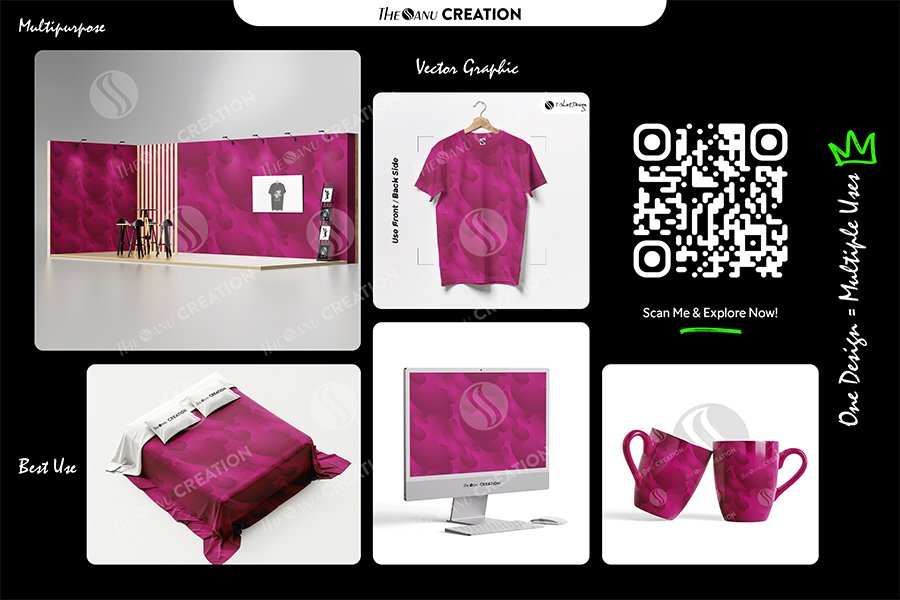 Steel Blue Layered Curve Pattern – Seamless Modern Surface - Image 2