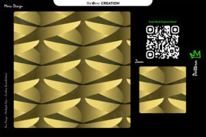 Golden Crest Flow Pattern – Premium Seamless Abstract Vector Design
