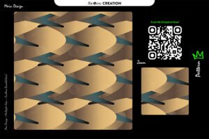 Golden Drift Wave Pattern – Premium Seamless Abstract Vector Design