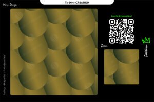 Golden Olive Curve Pattern – Premium Seamless Abstract Vector Design