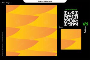 Golden Wave Fusion Pattern – Seamless Abstract Gradient Vector Design