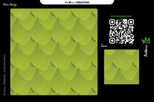 Lime Canopy Scale Pattern – Premium Seamless Abstract Vector Design