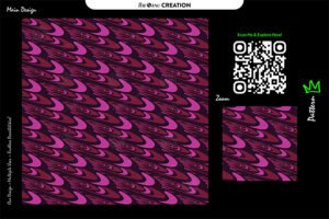 Magenta Pulse Wave Pattern – Dynamic Seamless Abstract Surface