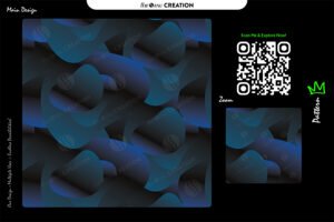 Midnight Azure Flow Pattern – Deep Blue Seamless Abstract Surface Design