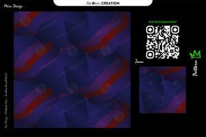 Midnight Crimson Flow Pattern – Indigo Red Seamless Abstract Surface