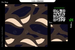 Midnight Sand Waves – Abstract Seamless Pattern