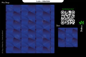 Midnight Sapphire Fold Pattern – Premium Seamless Abstract Vector Design