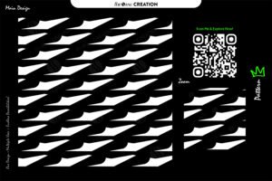 Monochrome Razor Flow Pattern – High-Contrast Seamless Abstract Vector Design
