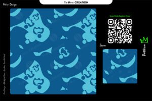Ocean Drift Abstract Pattern – Blue Aqua Seamless Surface Design