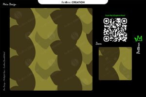 Olive Crest Flow – Abstract Seamless Pattern