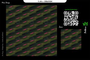 Olive Pulse Wave Pattern – Diagonal Seamless Abstract Surface Design