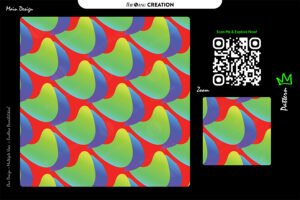 Prism Flow Curve Pattern – Multicolor Seamless Abstract Surface Design