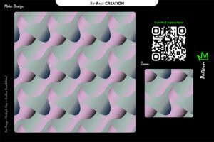 Rose Mist Wave Pattern – Soft Pink & Sage Seamless Abstract Surface Design