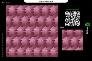 Rose Quartz Curl Pattern – Premium Seamless Abstract Vector Design