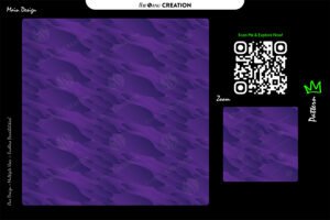 Royal Amethyst Wave Pattern – Seamless Fluid Abstract Surface