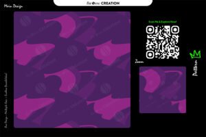 Royal Orchid Flow Pattern – Purple Seamless Abstract Surface Design