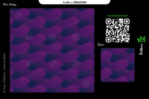 Royal Plum Wave Pattern – Deep Purple Seamless Abstract Surface Design