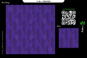 Royal Violet Angular Flow Pattern – Premium Seamless Abstract Vector Design