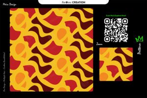 Solar Ember Flow Pattern – Red Yellow Seamless Abstract Surface Design