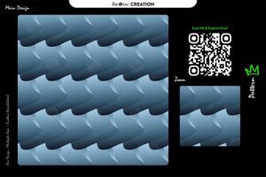 Steel Blue Layered Curve Pattern – Seamless Modern Surface