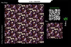 Velvet Mosaic Bloom Pattern – Ornamental Seamless Abstract Surface