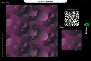 Velvet Plum Shadow Pattern – Premium Seamless Abstract Vector Design