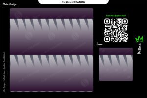 Violet Blade Gradient Pattern – Premium Seamless Abstract Vector Design
