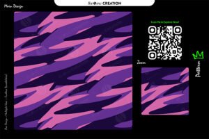 Violet Surge Stream Pattern – Royal Purple Seamless Abstract Surface Design