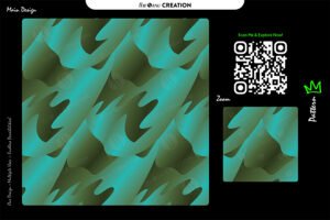 Aqua Moss Drift Pattern – Teal Green Seamless Gradient Surface Design