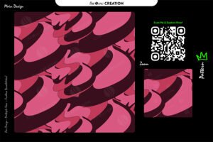 Berry Shadow Flow Pattern – Pink Burgundy Seamless Abstract Surface Design