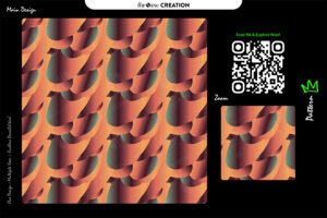 Copper Teal Fusion Pattern – Burnt Orange Seamless Abstract Surface Design