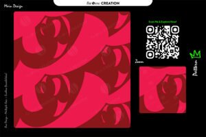 Crimson Pulse Flow Pattern – Bold Red Seamless Abstract Surface Design