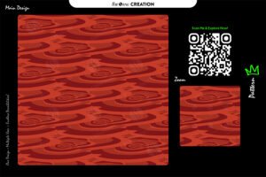 Crimson Ripple Flow Pattern – Bold Seamless Wave Surface