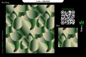 Emerald Ivory Orb Pattern – Layered Green Seamless Abstract Surface Design