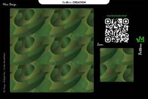 Emerald Orbit Flow Pattern – Deep Green Seamless Abstract Surface Design