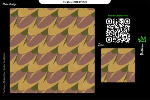 Golden Harvest Sweep Pattern – Mustard Brown Seamless Abstract Surface Design
