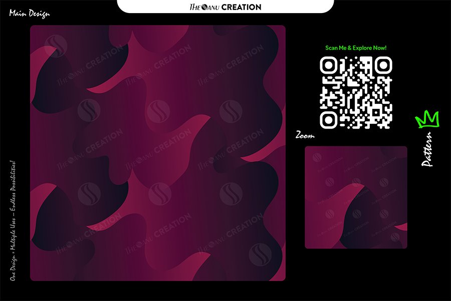 Midnight Magenta Wave Pattern – Seamless Gradient Abstract Surface