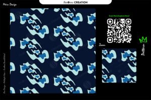 Midnight Tide Motion Pattern – Seamless Ocean Wave Surface