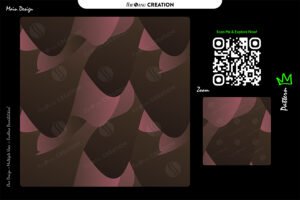 Rosewood Noir Flow Pattern – Dark Pink Brown Seamless Abstract Surface Design