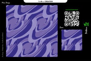 Royal Violet Swirl Drift Pattern – Dynamic Seamless Abstract Surface