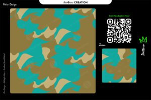Teal Dune Overlay Pattern – Earth Tone Seamless Abstract Surface Design