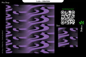 Violet Flow Ribbon Pattern – Seamless Purple Gradient Surface