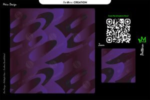 Violet Shadow Flow Pattern – Deep Purple Seamless Abstract Surface Design