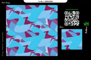 Aqua Magenta Fusion Pattern Design – Vibrant Abstract Surface System