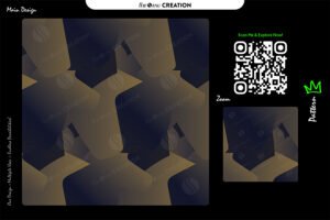 Beige Navy Geometric Abstract Pattern Design – Premium Contrast Surface System