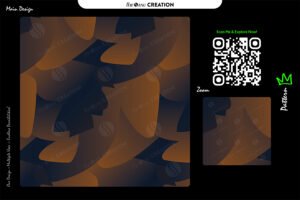 Burnt Orange Shadow Flow Pattern Design – Premium Abstract Surface System