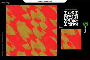 Crimson Gold Flow Pattern – Bold Abstract Energy Surface Design