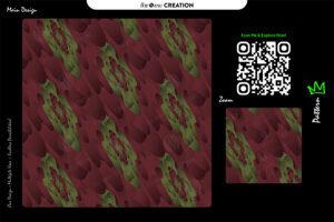 Crimson Olive Core Pattern Design – Layered Depth Abstract Surface System