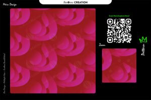 Crimson Pink Flow Pattern – Bold Gradient Curve Abstract Design